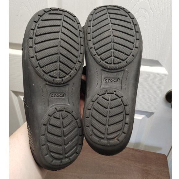 Crocs Women's Size 8 Black Ella Comfort Path Sandals Strap Open Toe Slip-On - Picture 5 of 7